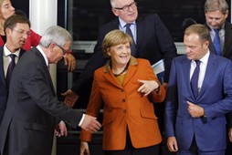 Tusk Merkel Juncker