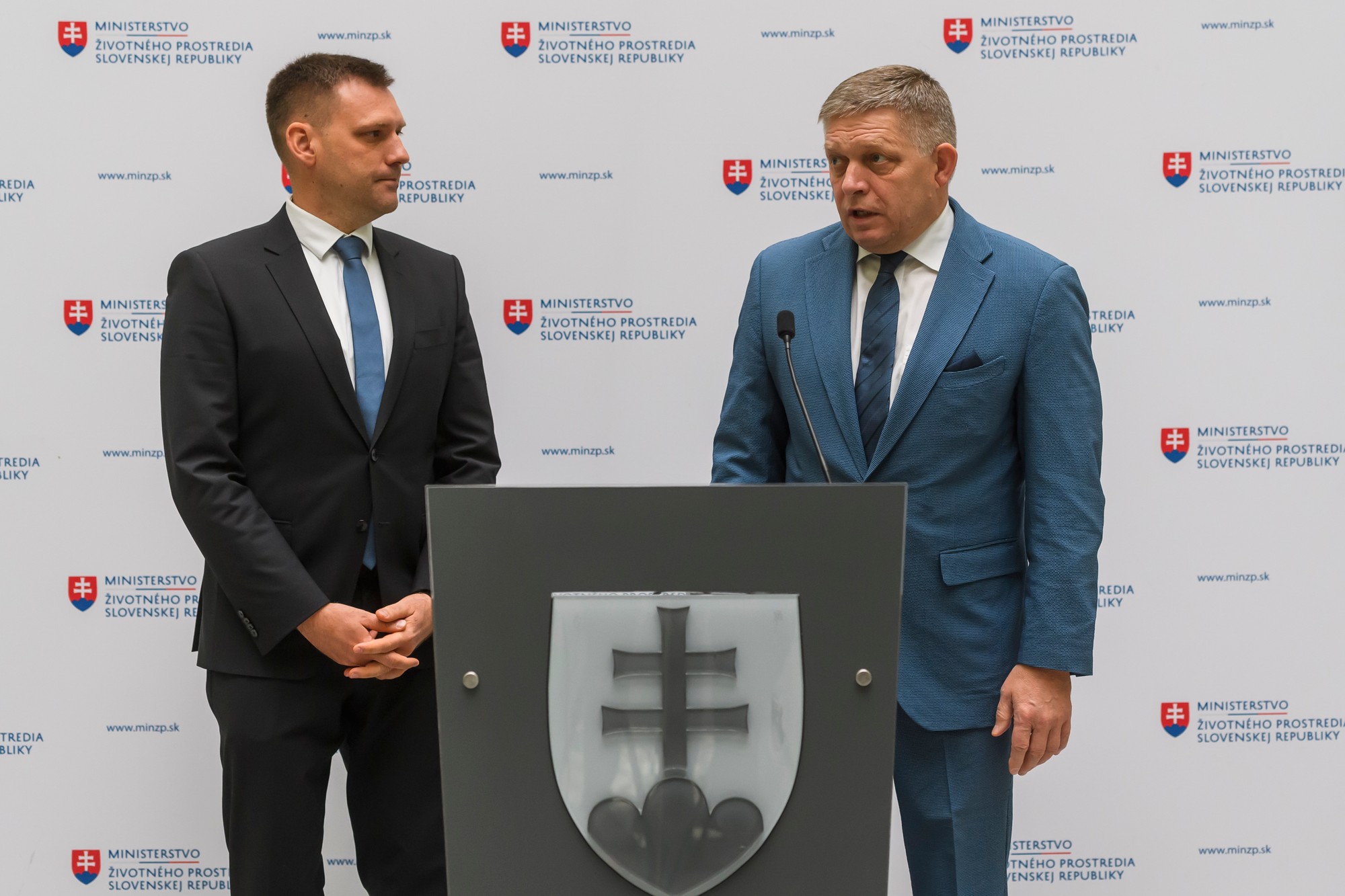 Tomáš Taraba a Robert Fico.