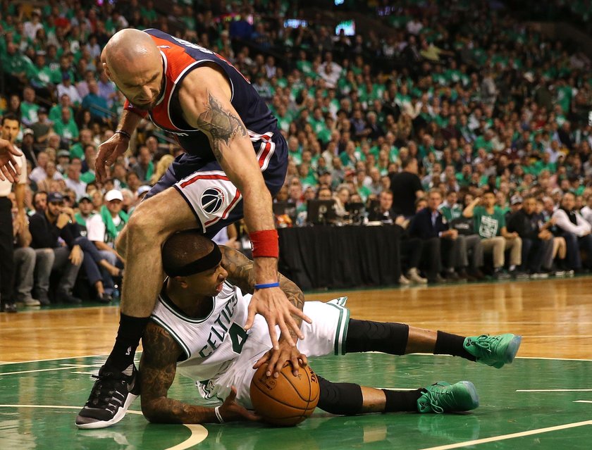 Marcin Gortat bezradny. Washington Wizards przegrali z Boston Celtics