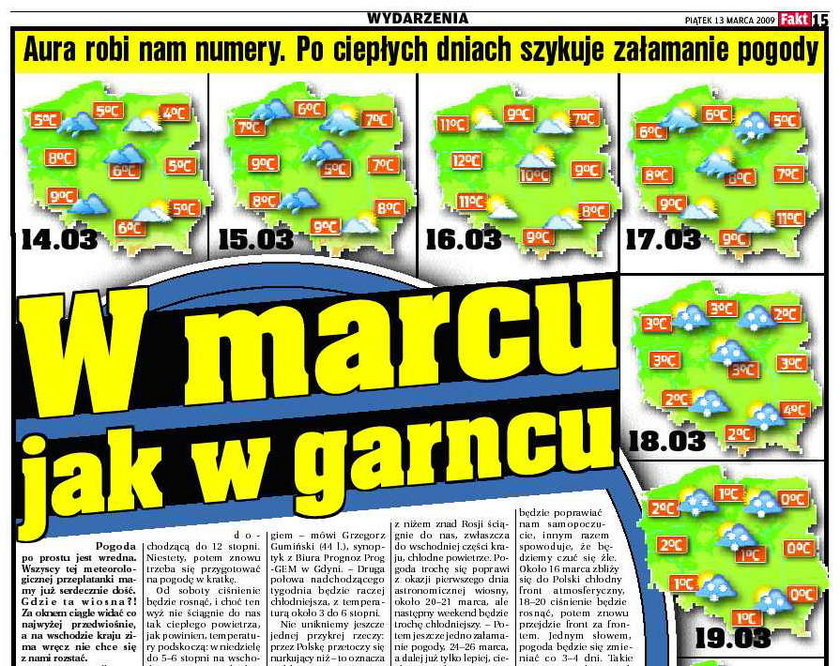 W marcu jak w garncu