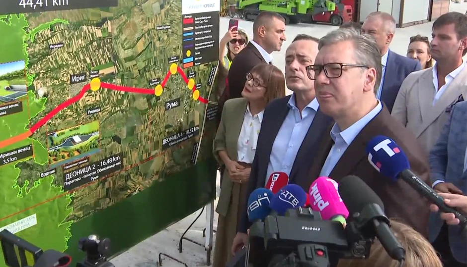  Aleksandar Vučić  radovi na Fruškogorskon koridoru 