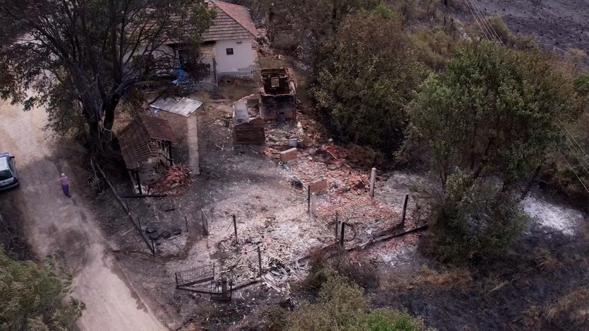 Izgorele kuće u Petnici kod Čačka