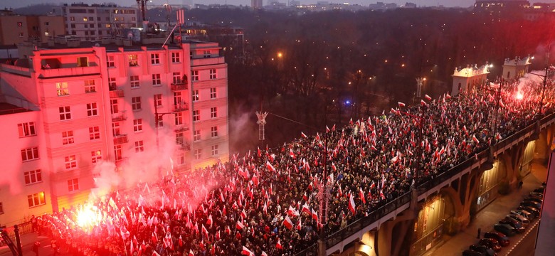 250 tys. ludzi na marszu w Warszawie i rozwiązana manifestacja we Wrocławiu. Obchody 100-lecia odzyskania niepodegłości