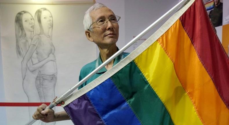 Taiwanese gay rights campaigner Chi Chia-we has been fighting for marriage equality for decades, lodging his first petition in 1986