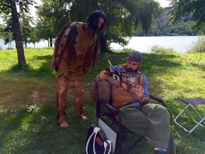 Winnetou podglądany na planie