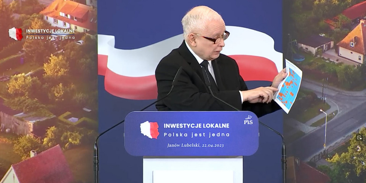 W weekend Jarosław Kaczyński przedstawił optymistyczną wizję polskiej gospodarki. Opozycja patrzy na tę tabelkę zupełnie inaczej.