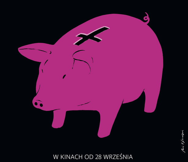 Nowy plakat do filmu "Kler", a na nim... niezwykła świnka-skarbonka. Zobacz afisz autorstwa Andrzeja Pągowskiego