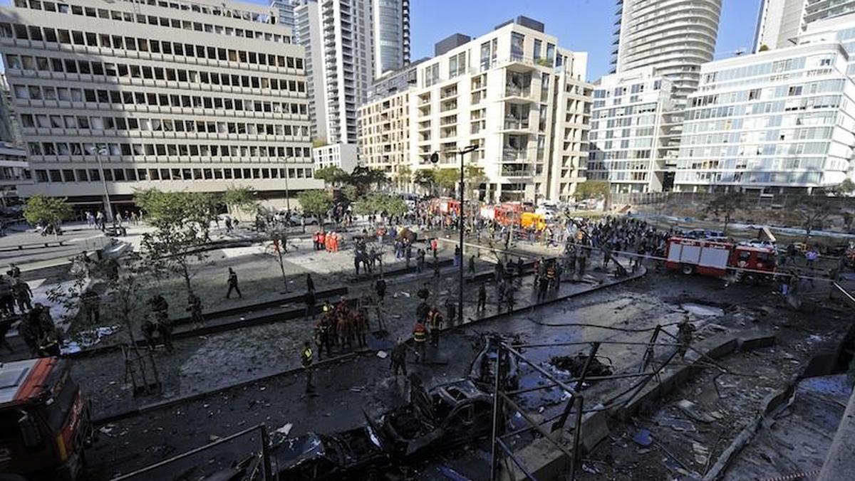 LEBANON BLAST SCENE