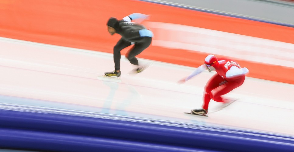 Zbigniew Bródka w Soczi. Fot. EPA/HANNIBAL HANSCHKE/PAP/EPA
