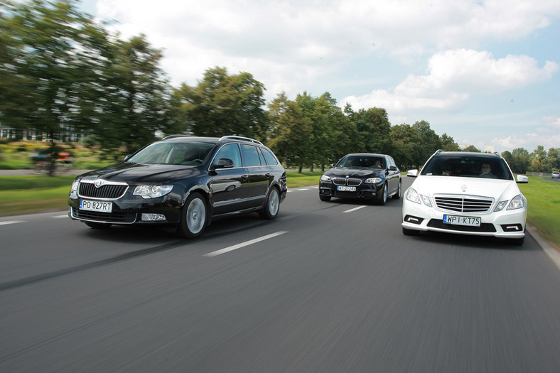 Skoda Superb kontra BMW serii 5 i Mercedes klasy E czy