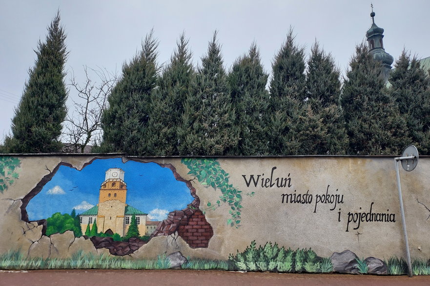 Mural w Wieluniu