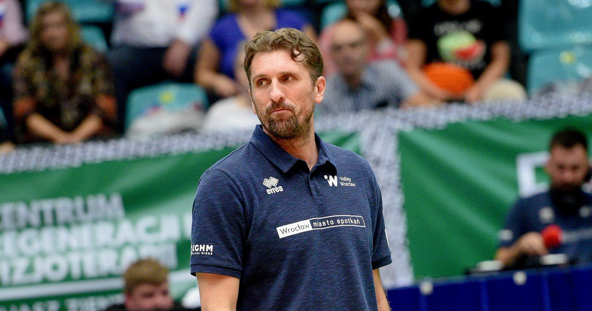 vóleibol.  David Meric ya no es el primer entrenador de la # VolleyWrocław