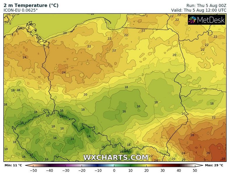 W strugach deszczu będzie mniej niż 20 st. C