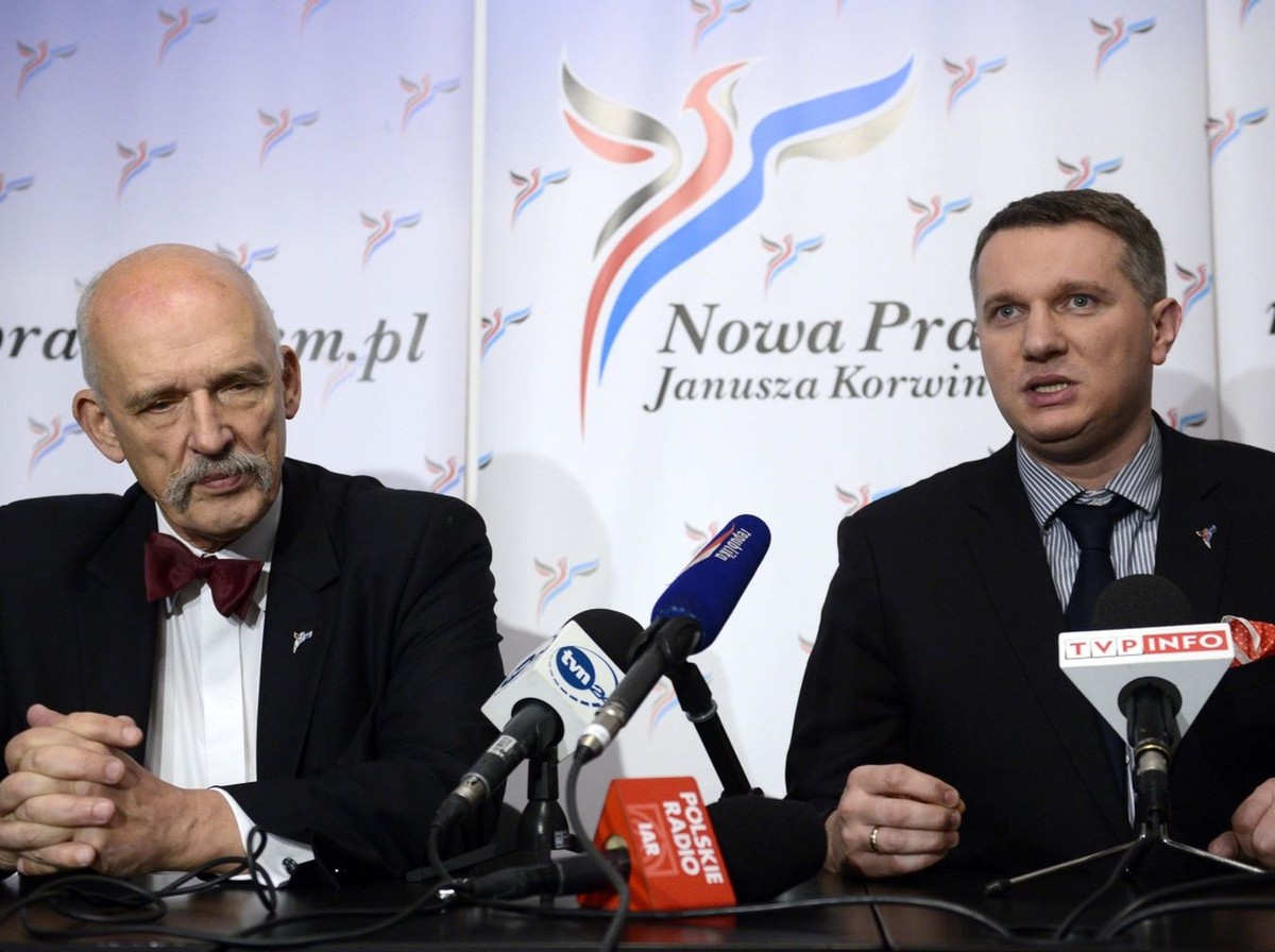 Janusz Korwin-Mikke i Przemysław Wipler