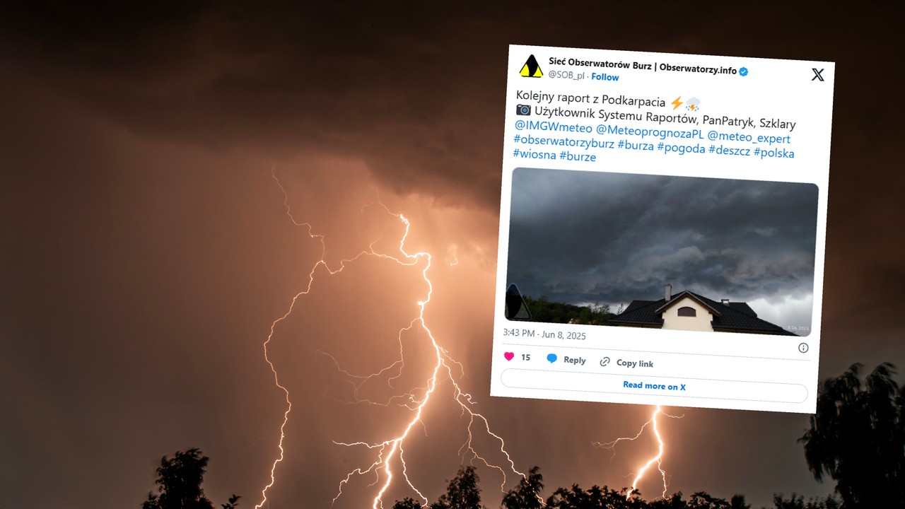 Potężne chmury burzowe zawisły nad Polską. W sieci pojawiły się zdjęcia i filmy