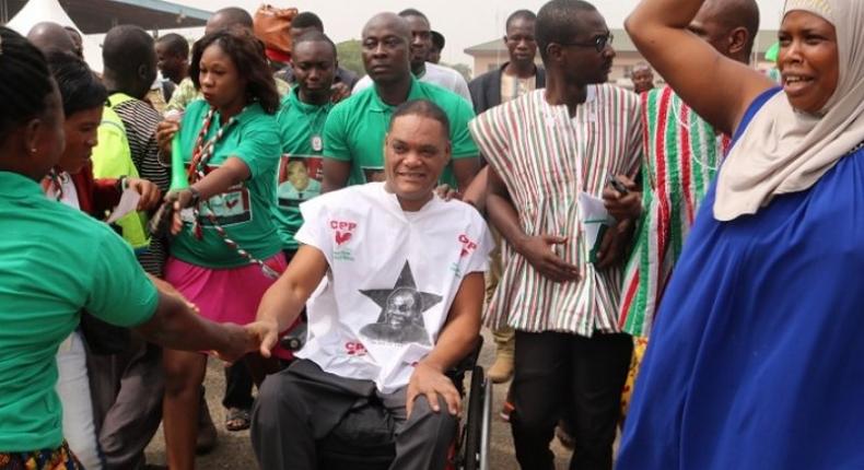 CPP flag bearer with party members