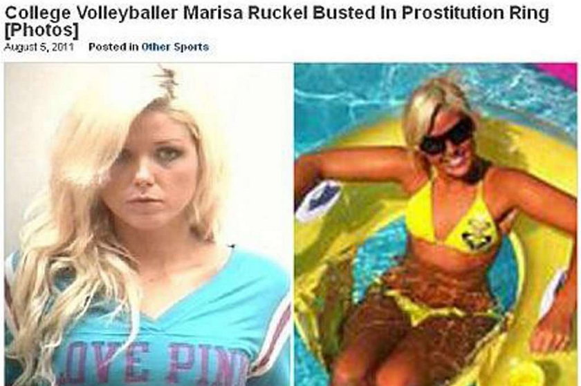 Siatkarka prostytutka wywołała skandal