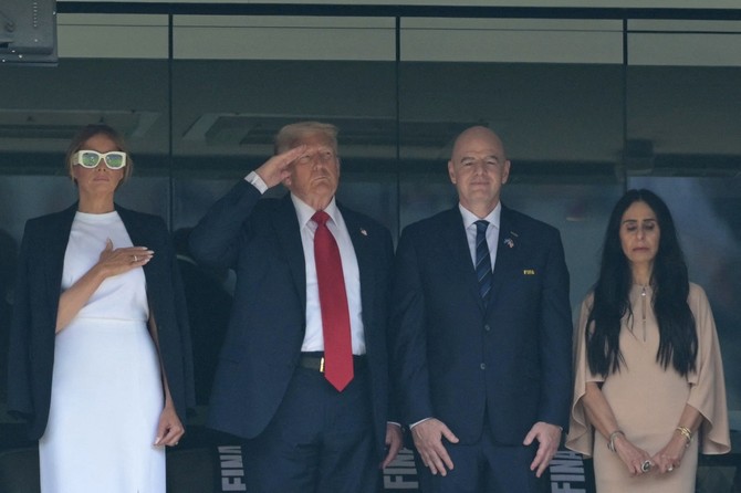 Đani Infantino i njegova supruga sa Melanijom i Donaldom Trampom na Mundijalu 2025