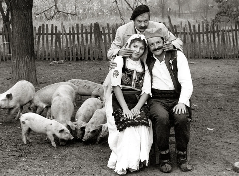 Mića Tomić, Mirjana Karanović i Marko Nikolić u filmu "Petrijin venac"