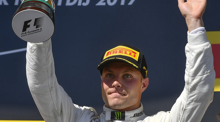 Valtteri Bottas harmadik lett a múlt vasárnapi Magyar Nagydíjon, és az összetettben is dobogós /Fotó: MTI - Czeglédi Zsolt