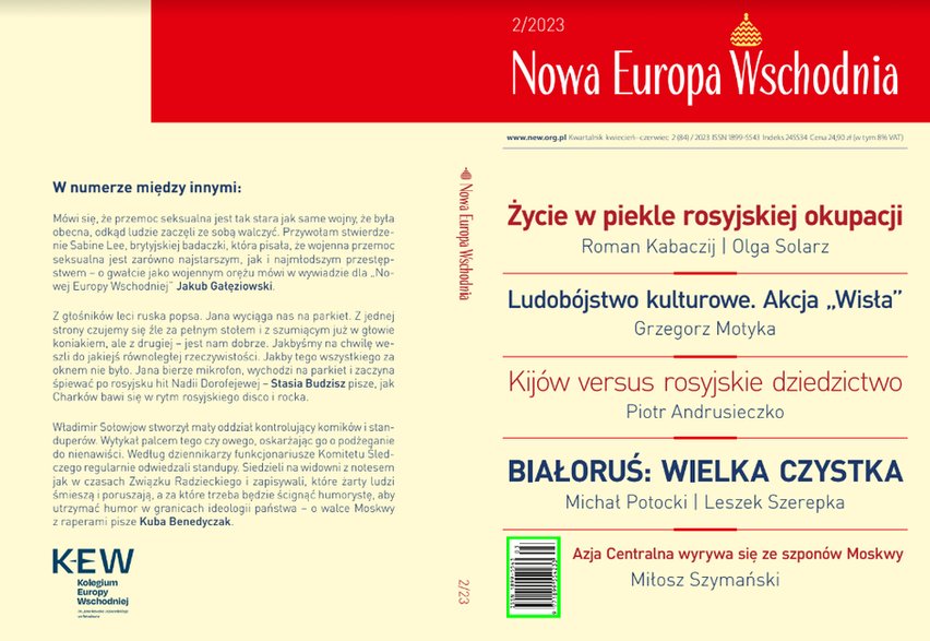 www.new.org.pl Kwartalnik kwiecień–czerwiec 2 (84) / 2023 ISSN 1899-5543 Indeks 245534 Cena 24,90 zł (w tym 8% VAT)