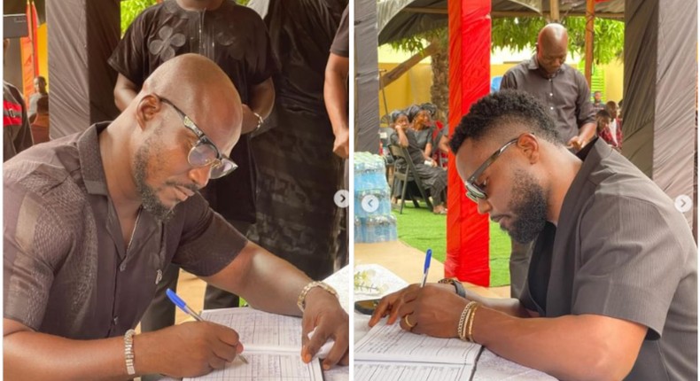 Stephen Appiah, Kwadwo Asamoah sign book of condolence for Christian Atsu