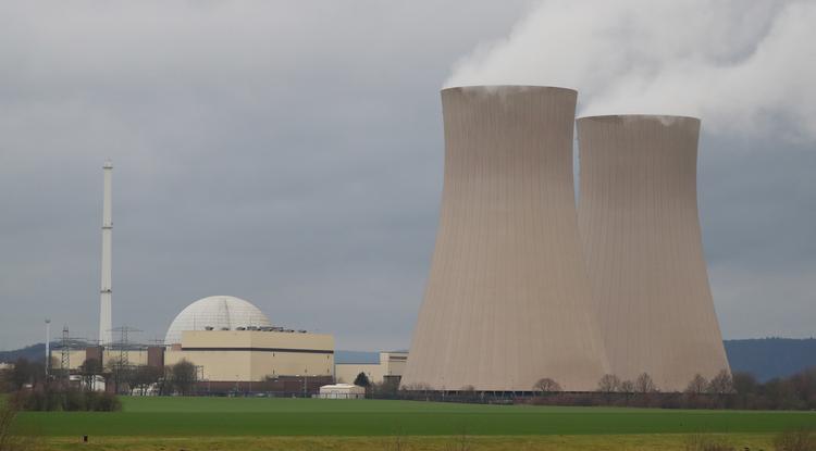 A három atomerőmű egyike Németországban, amelyet 2021. december 31-én végleg lekapcsolnak