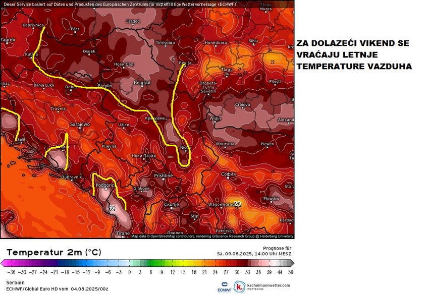 Za vikend se vraćaju letnje temperature