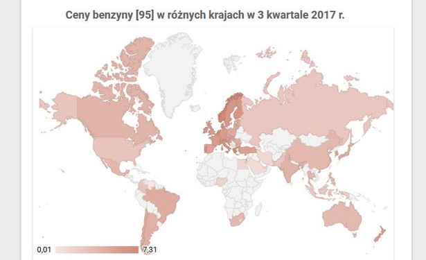 Gdzie kupisz litr benzyny za grosz? Oto światowy ranking cen paliw