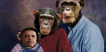 Skandal! Zrobili z Obamy małpę