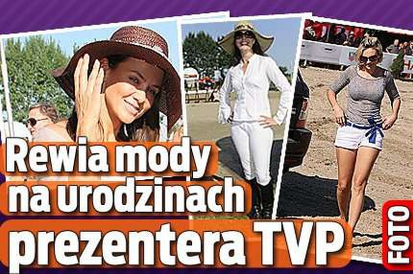 Rewia mody na urodzinach prezentera TVP1