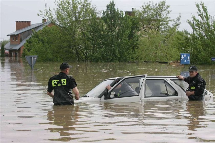 Zalany Sandomierz z kosmosu. Zdjęcie!