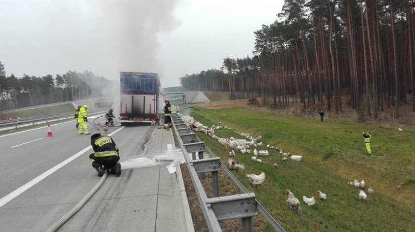 Pożar na A2