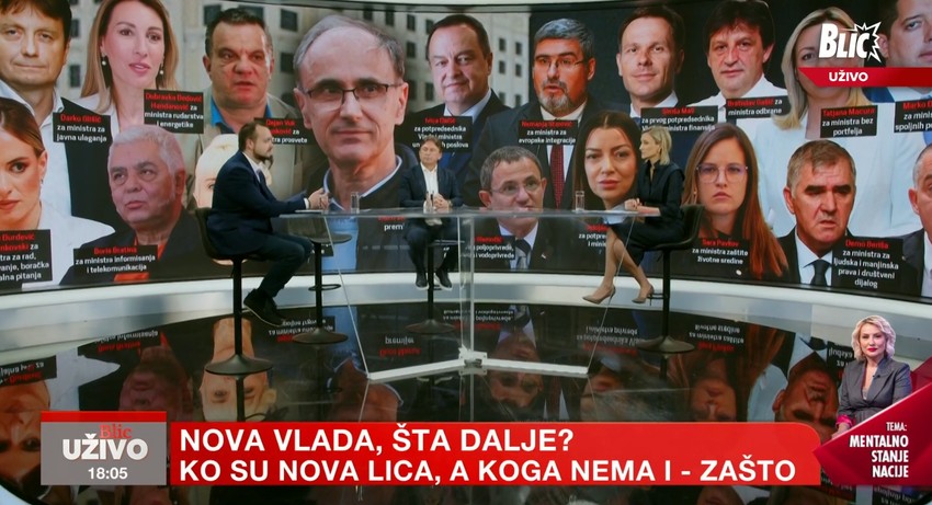 U studiju emisije "Blic uživo" na Blic televiziji, kanal 17 na SBB