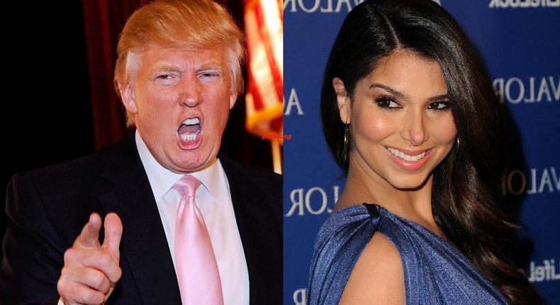 Donald Trump and Roselyn Sanchez