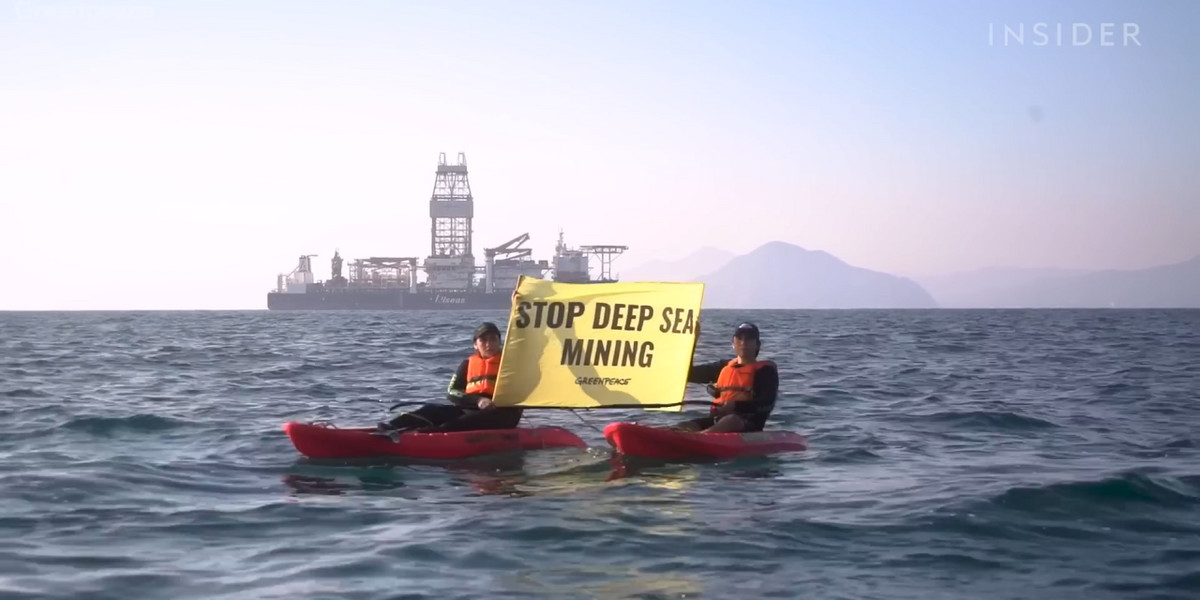 Greenpeace od lat protestuje przeciwko podwodnemu górnictwo