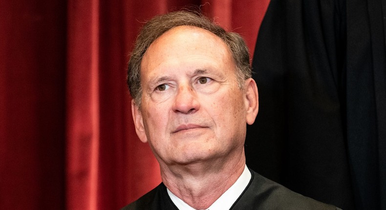 Associate Justice Samuel Alito sits for a photo at the Supreme Court on April 23, 2021.Erin Schaff/Getty Images