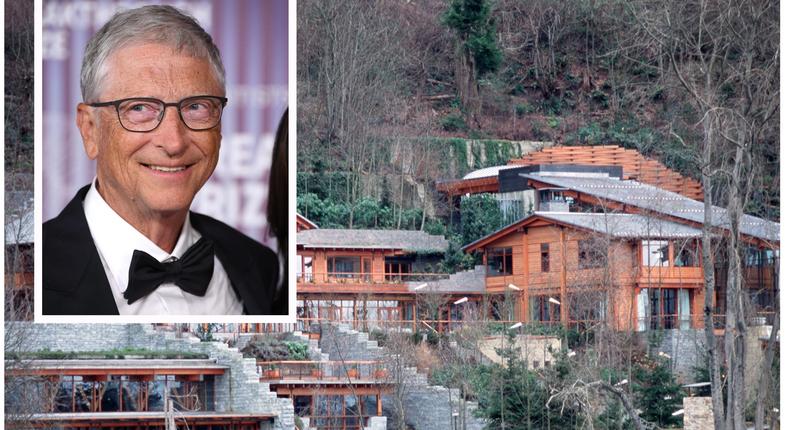 Bill Gates' first major real estate property was an expansive property on Lake Washington. He's since spent more than $100 million on homes across the country.Getty Images