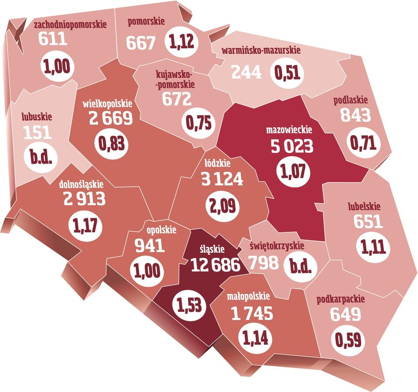 Mapa zakażeń