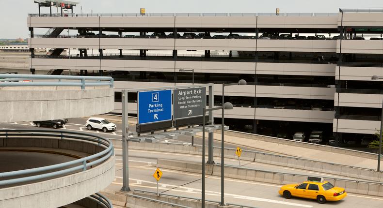 The parking Ramp and access highway at John F. Kennedy International Airport.Getty Images