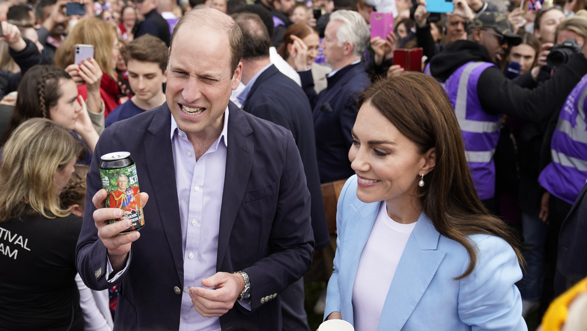 Książę William i księżna Kate na spotkaniu z fanami w Windsorze, 2023 r.