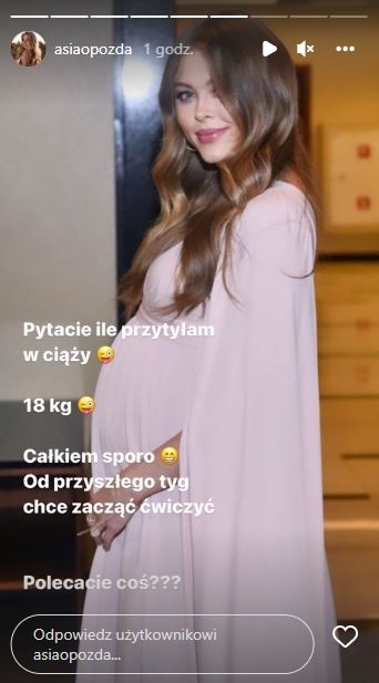 Joanna Opozda zdradza, ile przytyła w ciąży