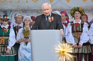 Jarosław Kaczyński na spotkaniu w ramach kampanii wyborczej