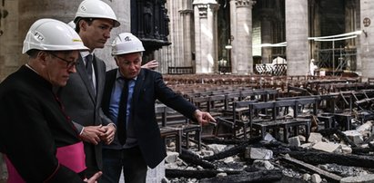 Popiół w katedrze. Tak wyglądają wnętrza Notre Dame