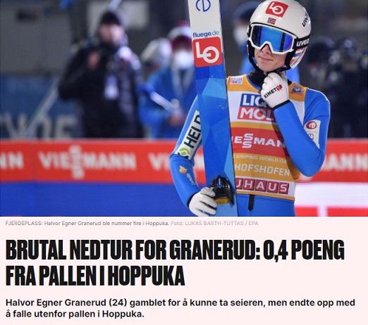 Skoki. Turniej Czterech Skoczni. Norweskie media o zwycięstwie Stocha - Skoki narciarskie