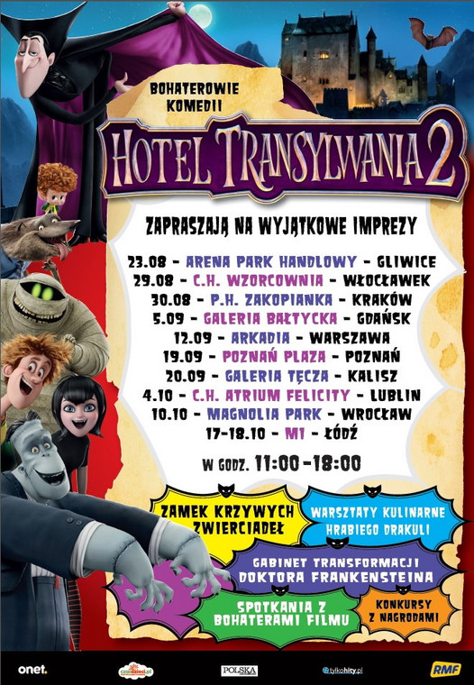 "Hotel Transylwania 2": cykl imprez