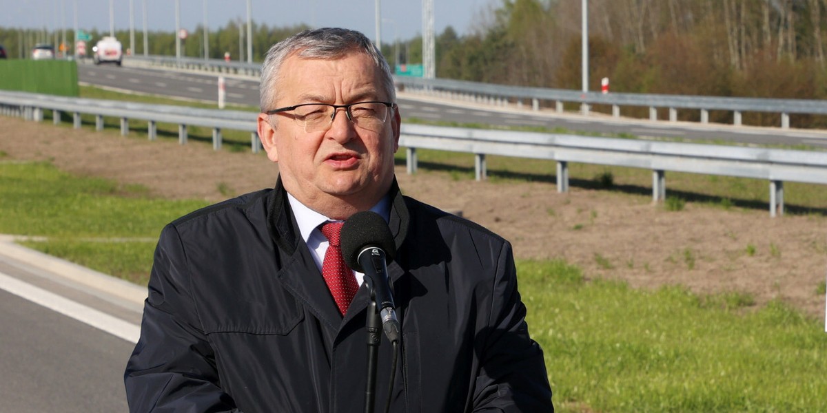 Minister infrastruktury Andrzej Adamczyk