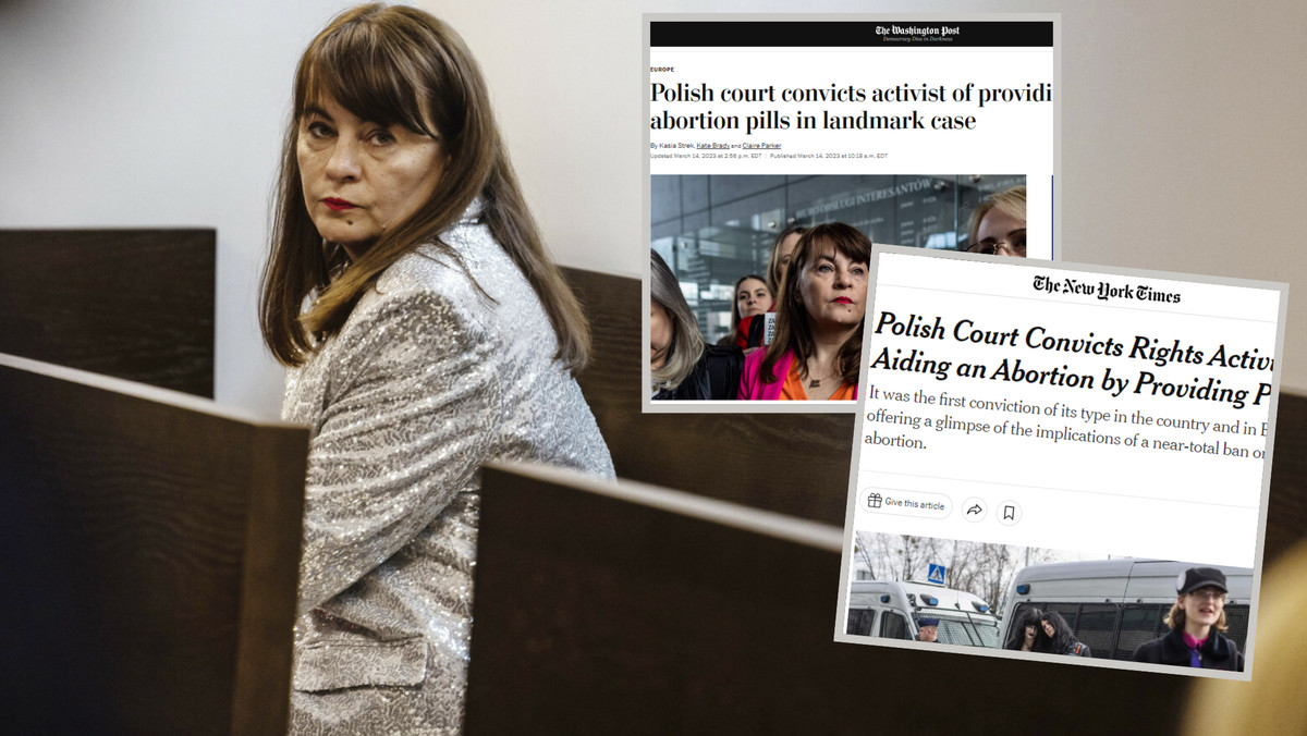 Justyna Wydrzyńska skazana za pomoc w aborcji. Tak reagują światowe media