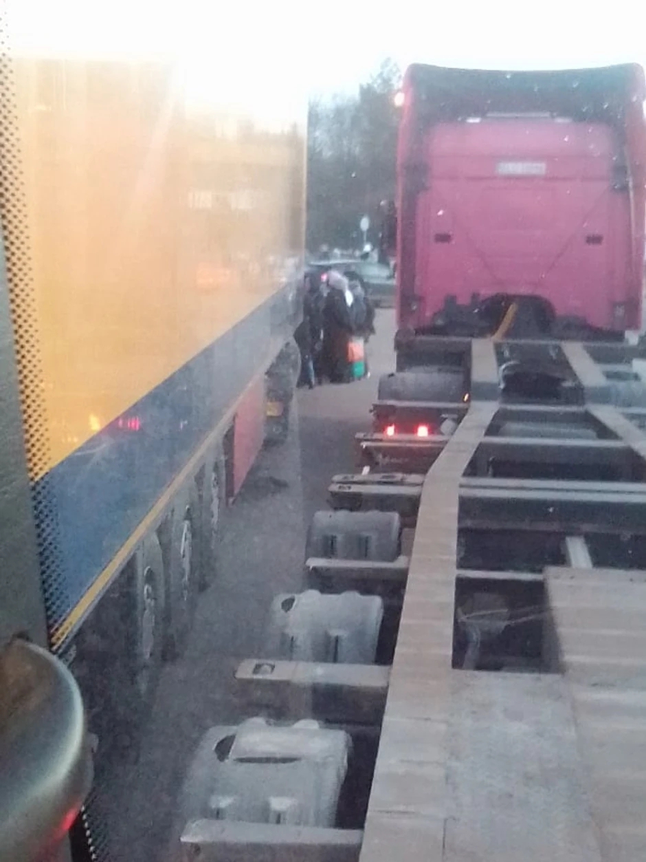 Srpske kamiondžije na ukrajinsko poljskoj granici