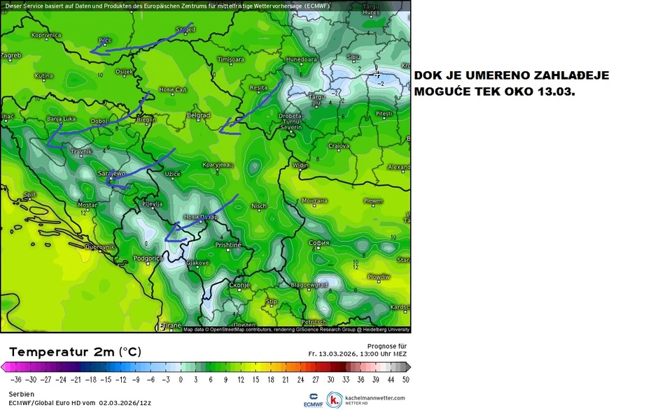 Marko Čubrilo očekuje umereno zahlađenje oko 13. marta